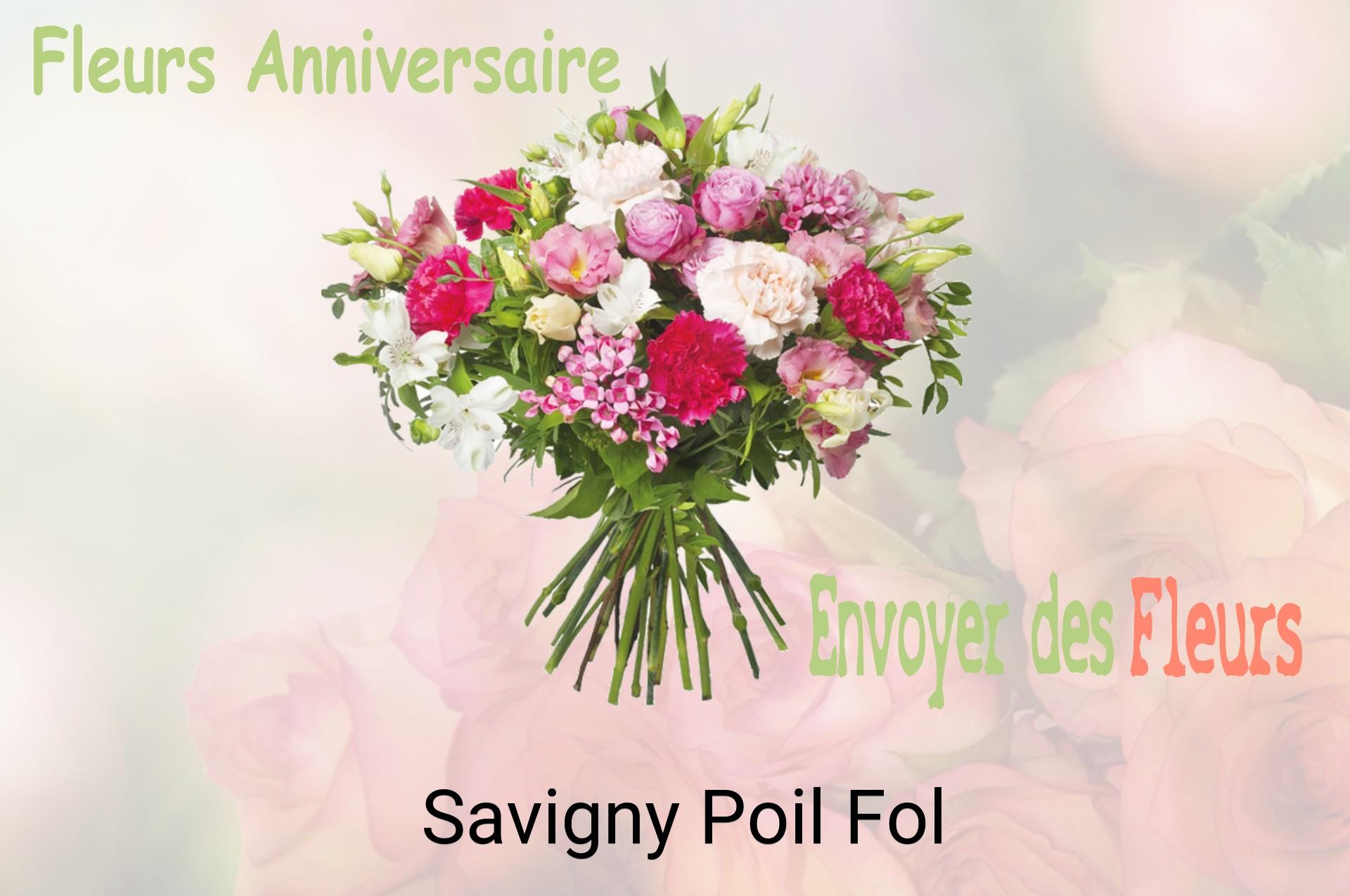 Bouquet de fleurs d’anniversaire livré à Savigny-Poil-Fol